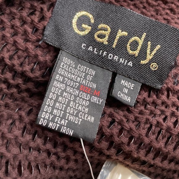 New Vintage 80s Gardy California M Luxe Sequin Embellished Knit Cardigan Sweater - Picture 5 of 6